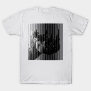 Black Rhino Close-up Anamorphic Pop Art T-Shirt